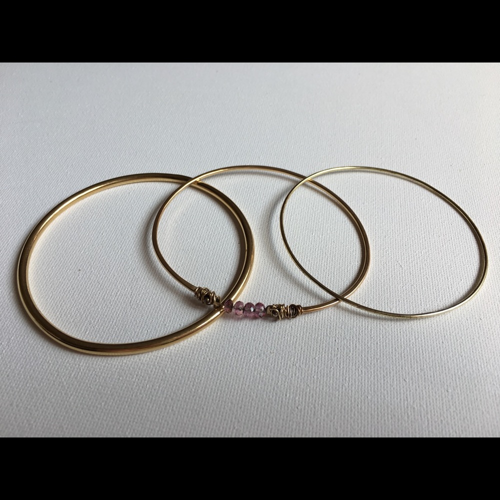 a set of three bracelets