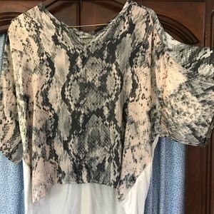 Zara Snakeskin Top