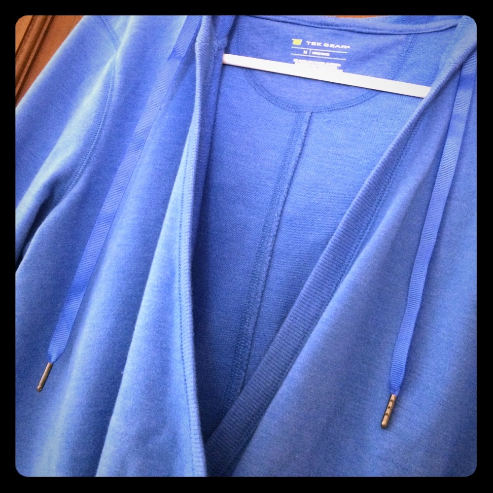 Blue Overlapping Sweatshirt