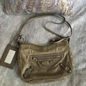 Balenciaga  tan classic hip crossbody bag