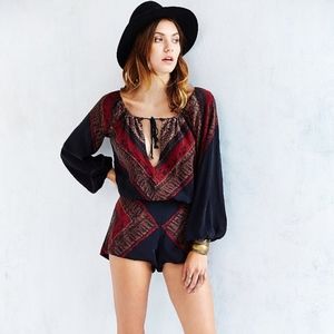 Stone Cold Fox Phoenix Silk Romper