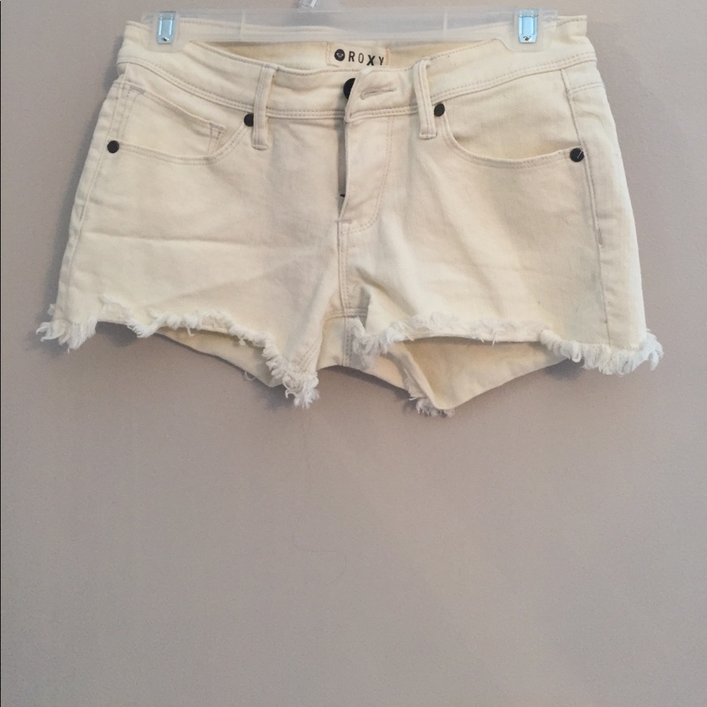 Size 24 ROXY, white shorts