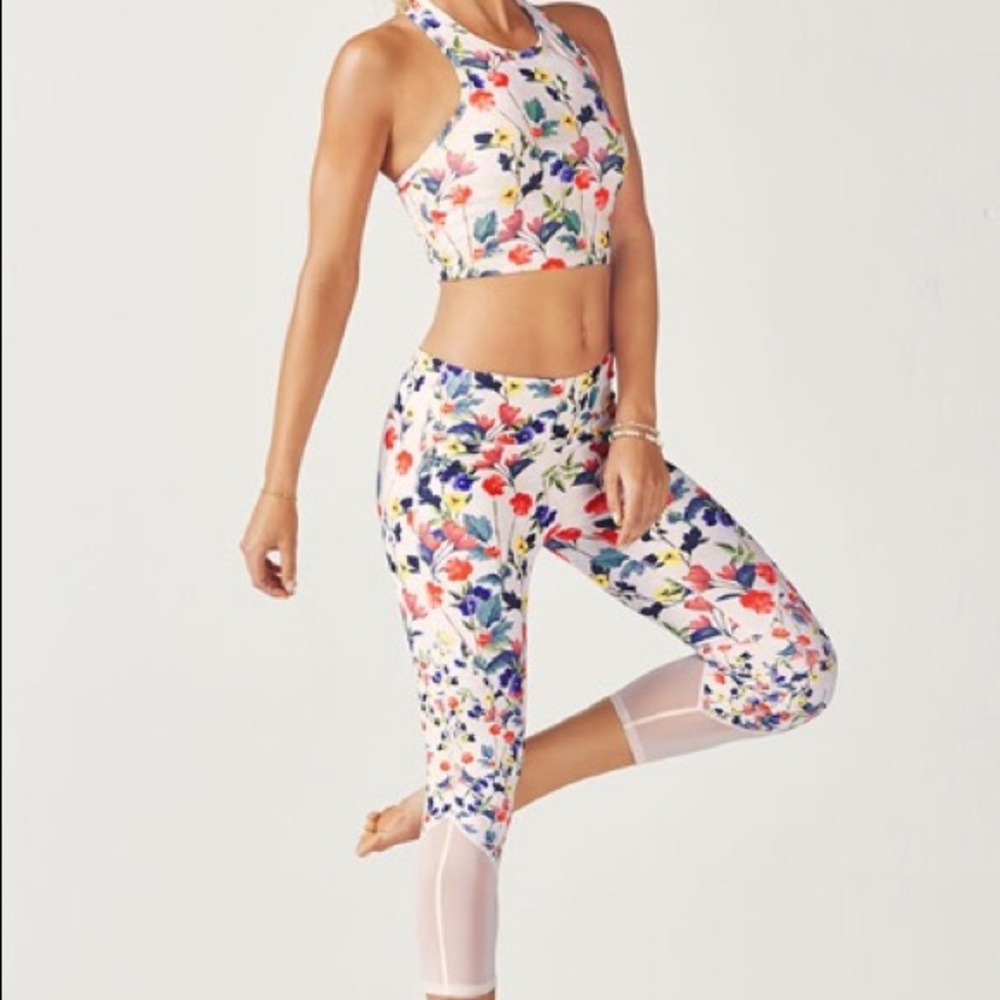 Fabletics Floral 2 Piece Outfit
