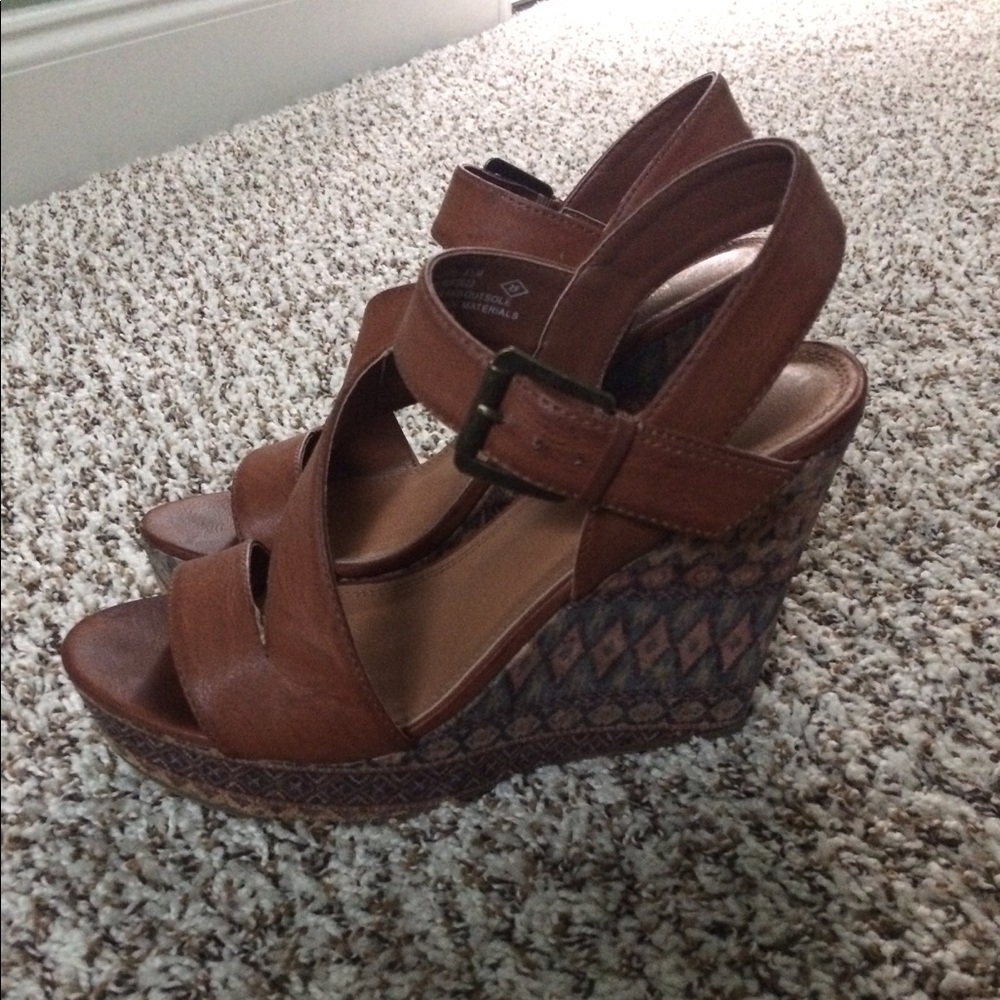 Brown Rampage wedges - Picture 2 of 4