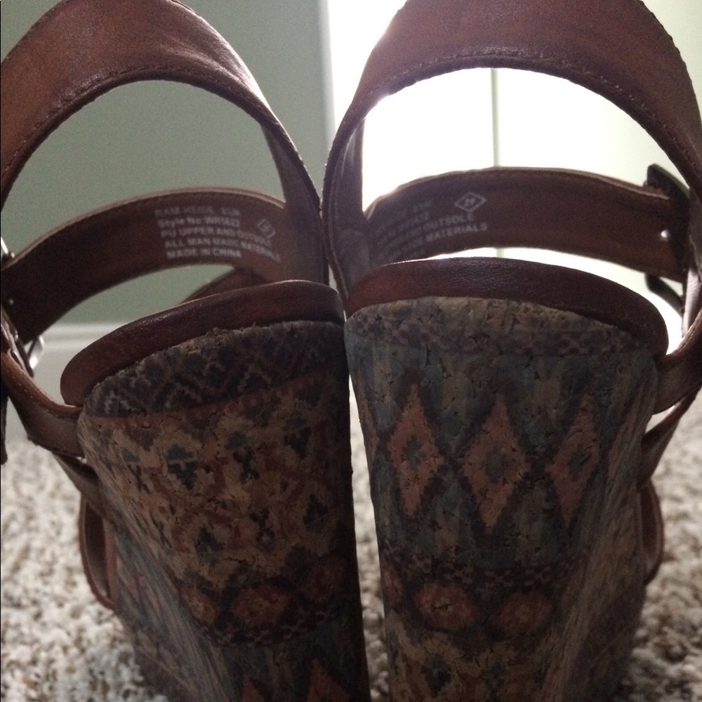 Brown Rampage wedges - Picture 3 of 4