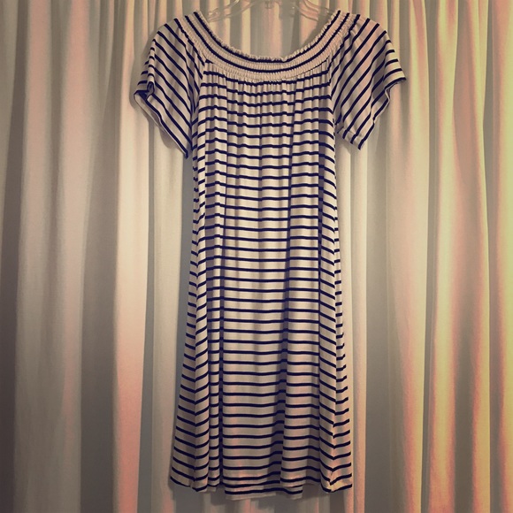 Mossimo Supply Co. Dresses & Skirts - Black & white stripe off shoulder dress