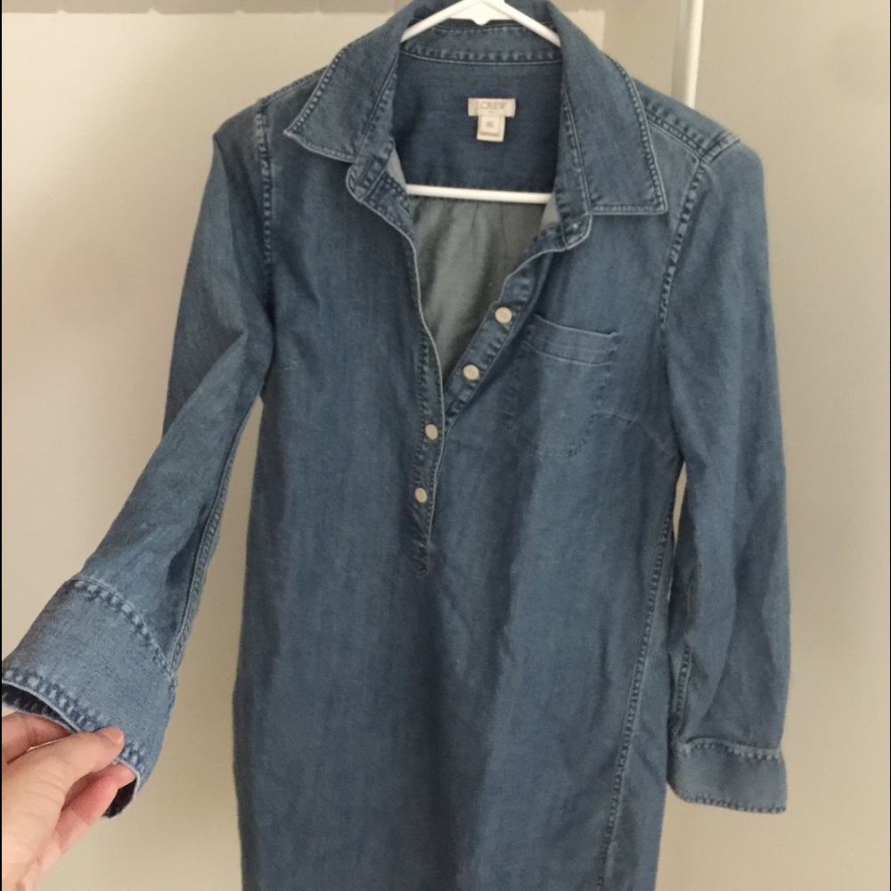 J. Crew Chambray Dress
