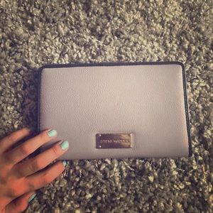 Women's Purple Lavender & Cream Pebble Tab Wallet