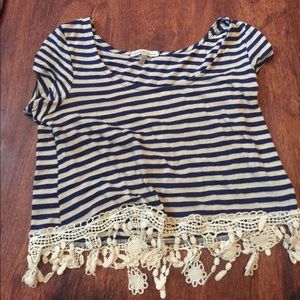 Fringe crop top