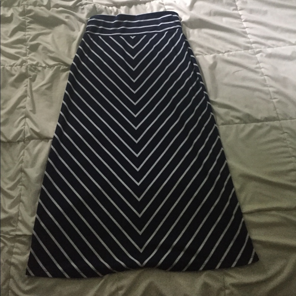 Chevron print Maxi skirt