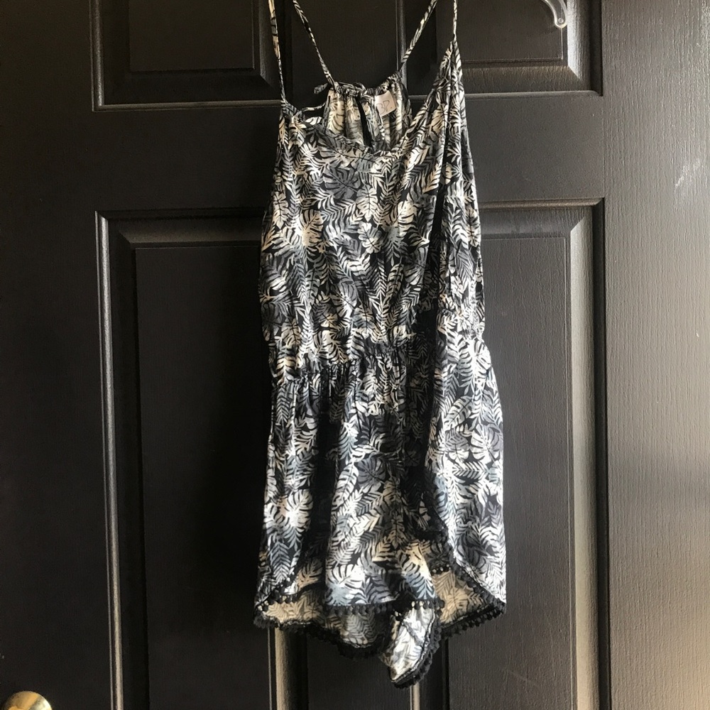 Black and white romper