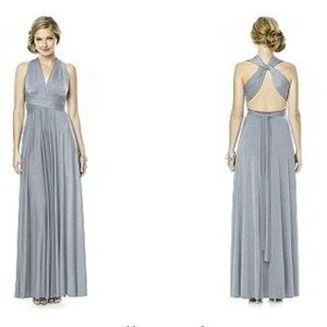 Navy jersey bridesmaids dress