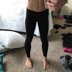 Black Fold down Victoria's Secret Pink Leggings