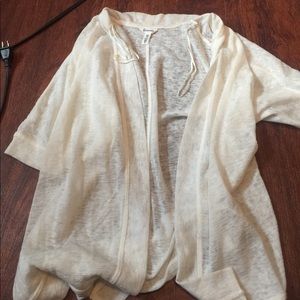 white kimono style cardigan