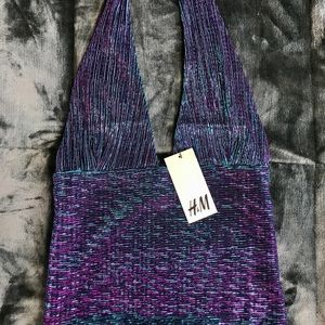 H&M sparkly halter top