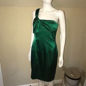 David Meister Emerald green cocktail dress sz 8
