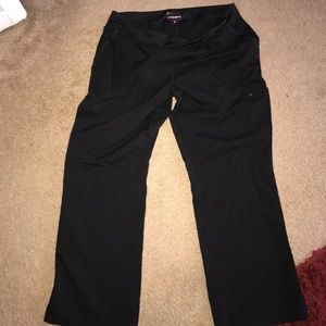 Black purple Label Yoga scrub pants