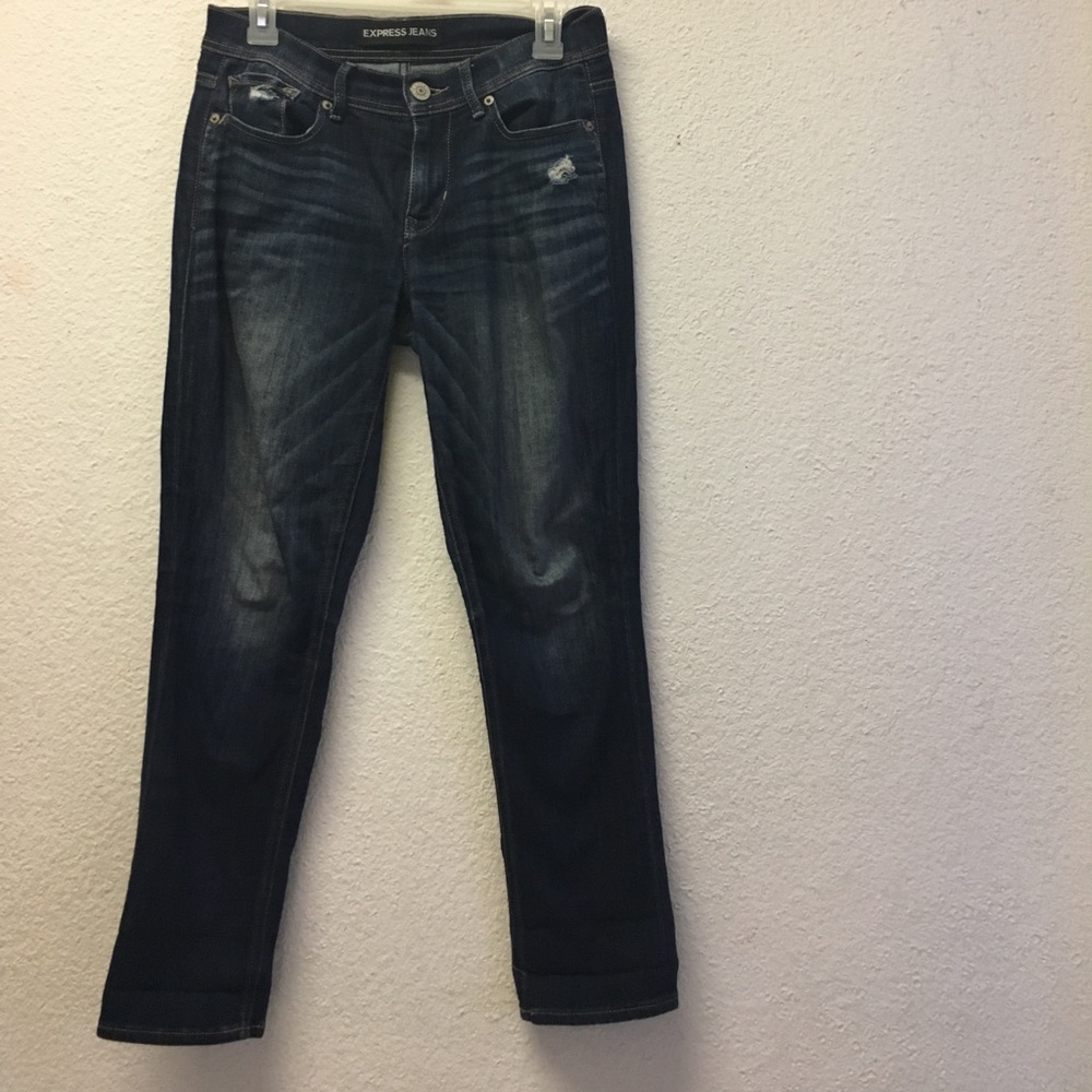 Express Cropped mid rise jeans