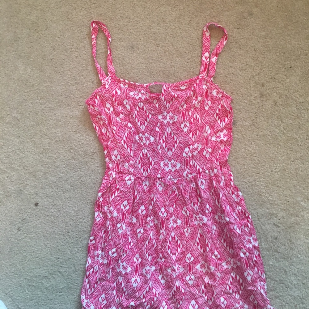 Pink and white Dress