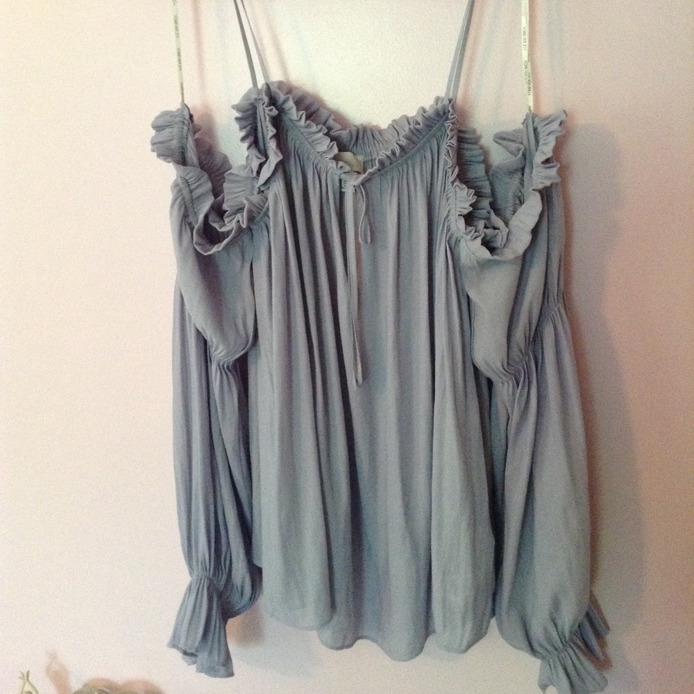 Forever 21 plus, peasant cold shoulder top