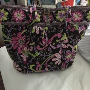 Vera Bradley Large Tote Purple Punch Floral