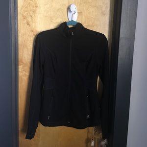 Black activewear jacket, cinched back sz S