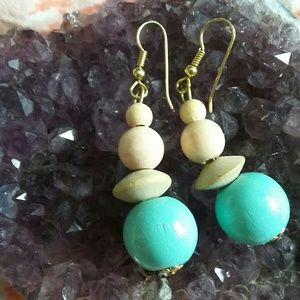 Wooden Ball earrings