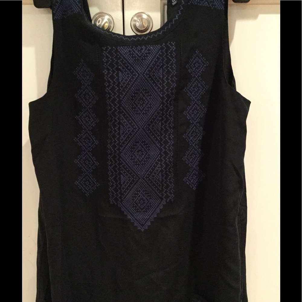 Madewell silk embroidered dress