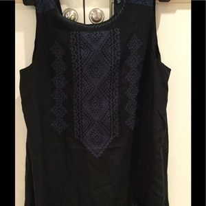 Madewell silk embroidered dress