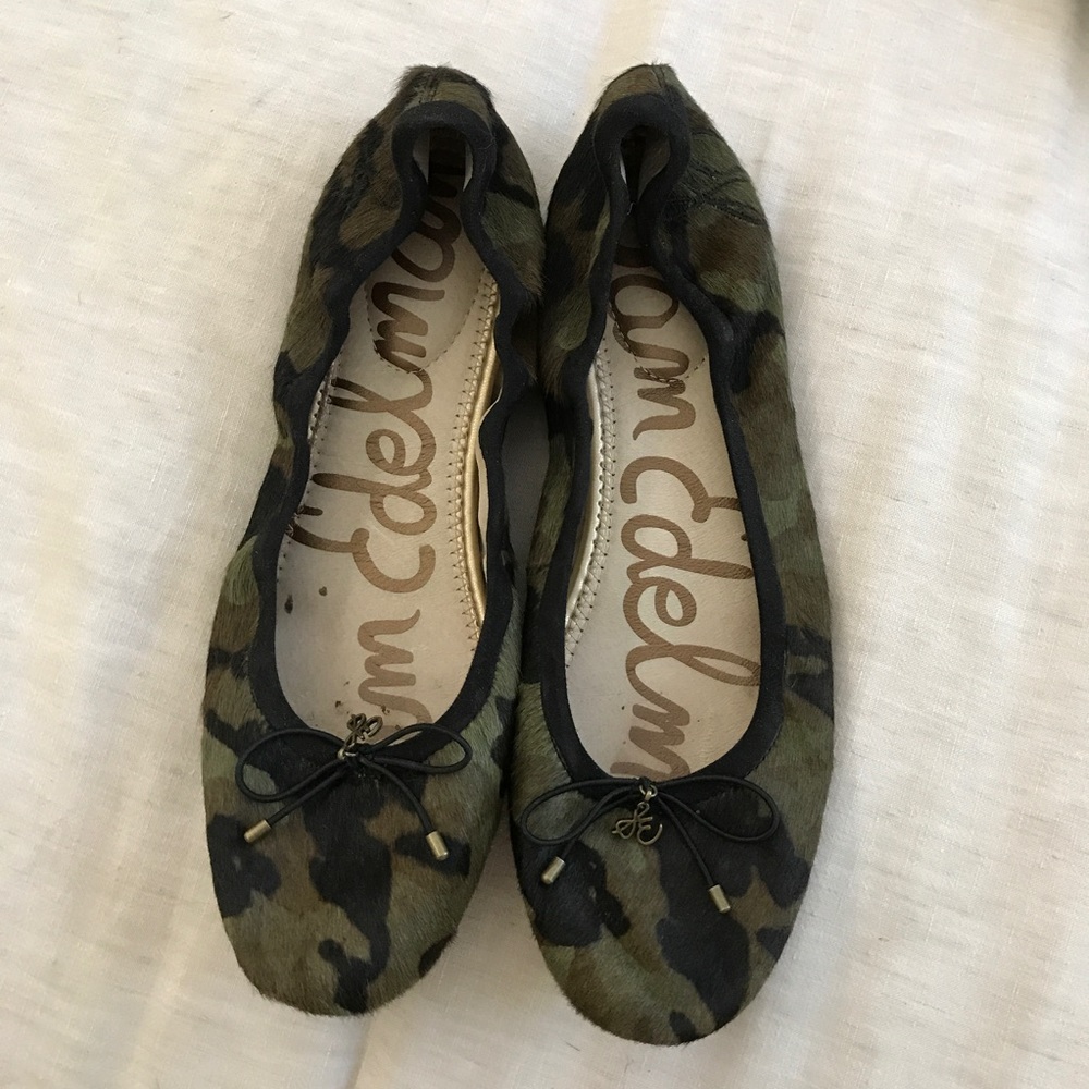 Sam Edelman Camo Felicia Flat size 9