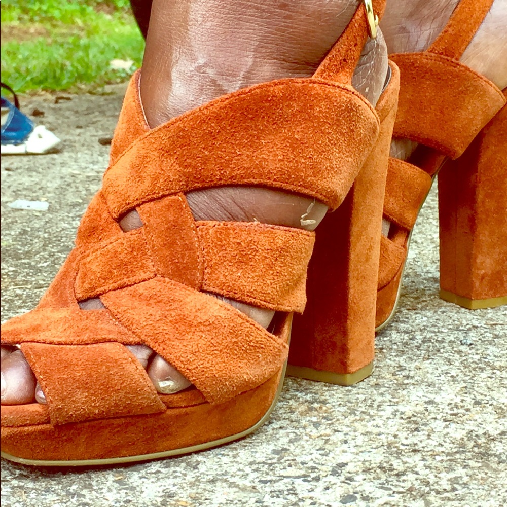 Orange heels