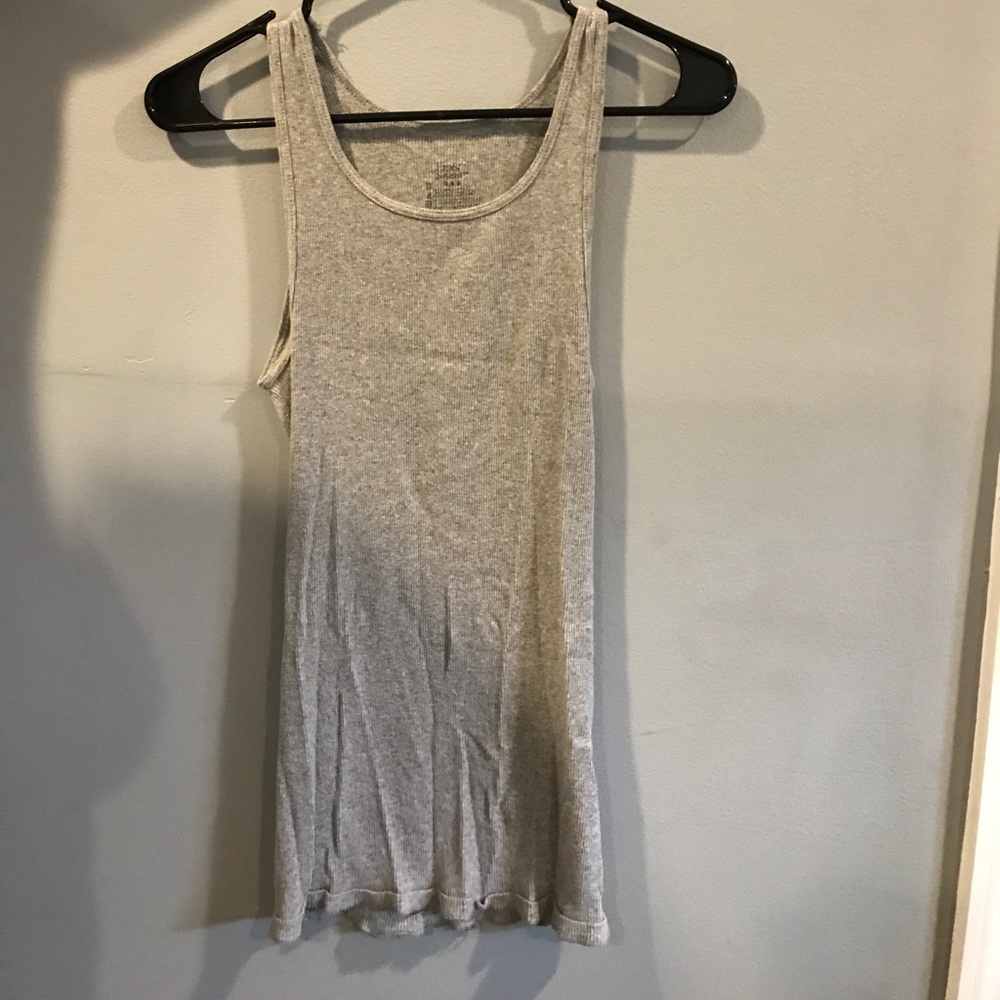 basic grey men's tank top