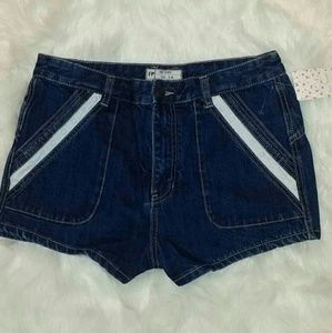 Free people eyelet high waisted shorts