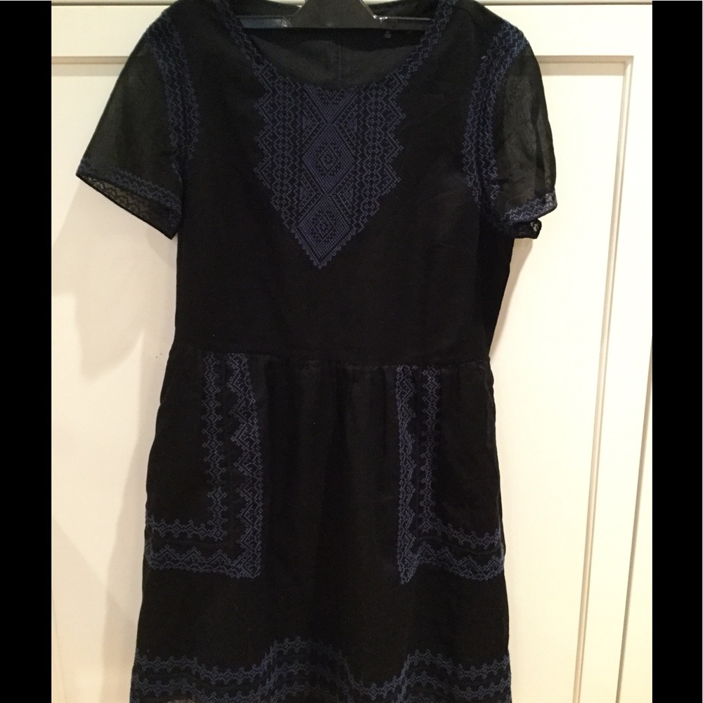 Madewell cotton embroidered dress