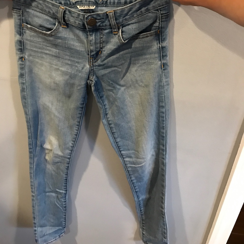 low-rise super stretch jeans