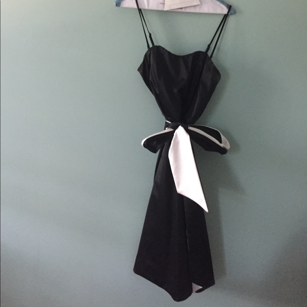 The Limited black silk bridesmaid dress