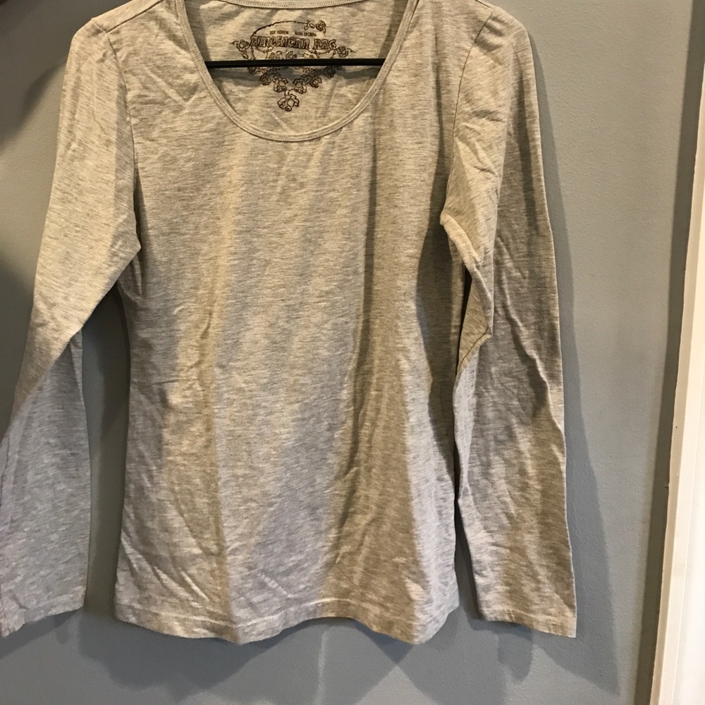 basic grey long sleeve
