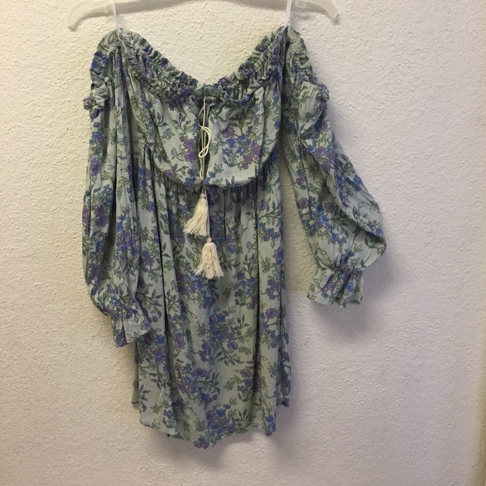 Floral off the shoulder dress