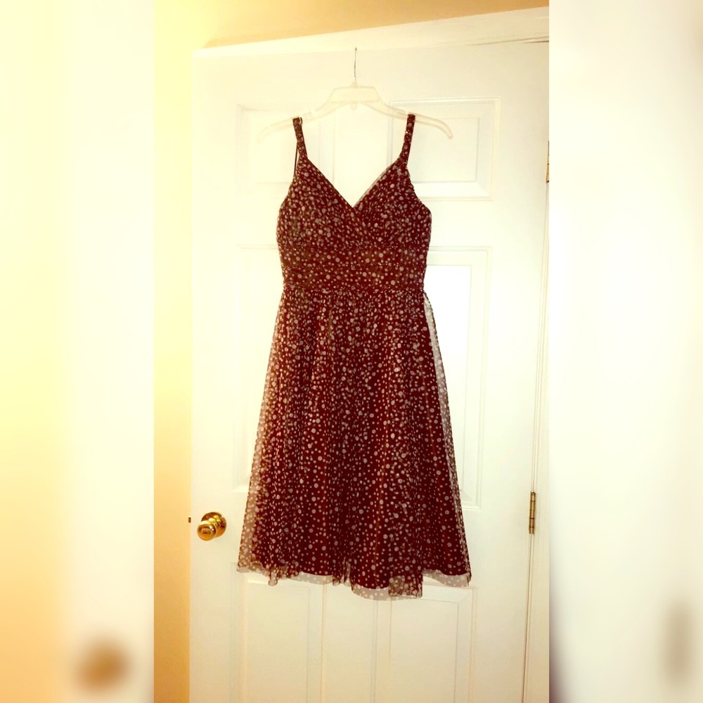 Brown Polka Dot Boutique Dress