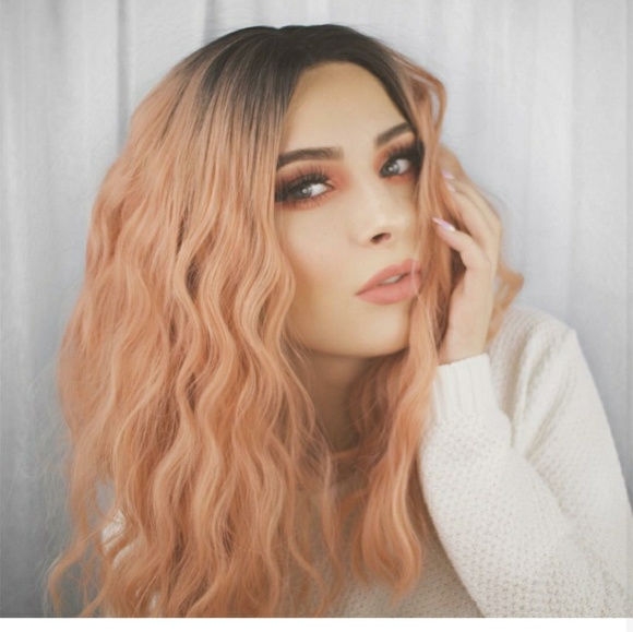 Ombre Pink Beauty LaceFront Wig main image 4