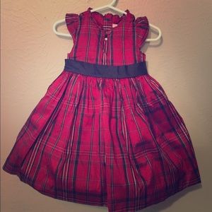 Janie and Jack 100% silk Christmas dress.