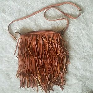 Vegan Leather Crossbody Purse, Boho Perfection!