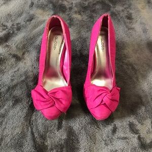 Pink high heels