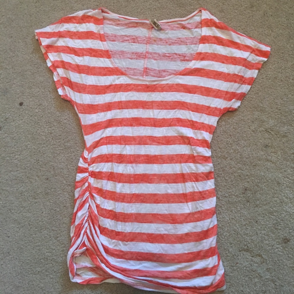 Orange and White top