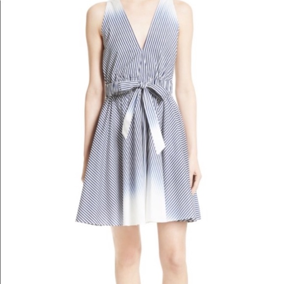Milly Dresses & Skirts - Milly Ombré Stripe Belted Fit & Flare Dress