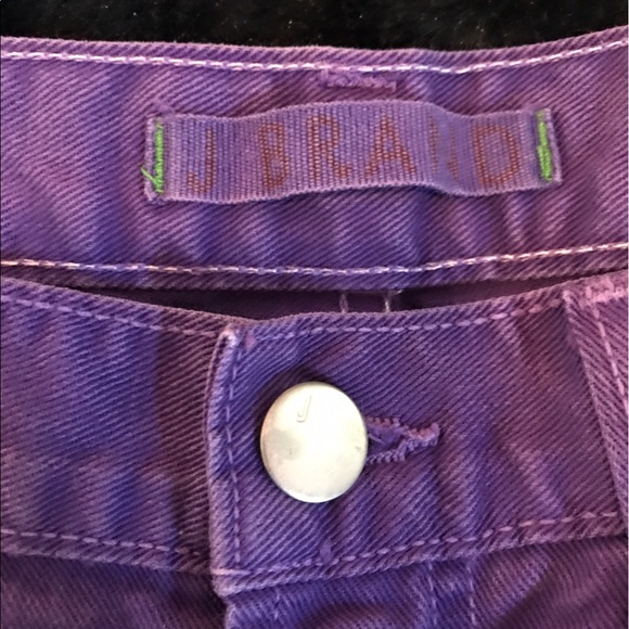J Brand Purple Denim Shorts - Picture 3 of 4
