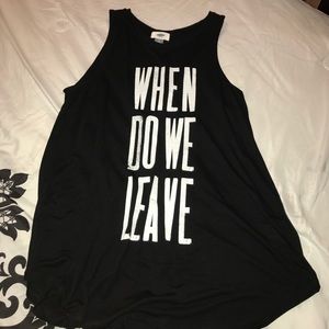 "When do we leave" tanky