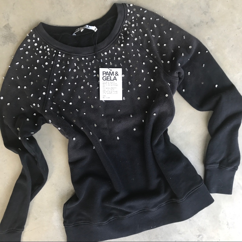 SOLD‼️ Pam & Gela embellished sweatshirt