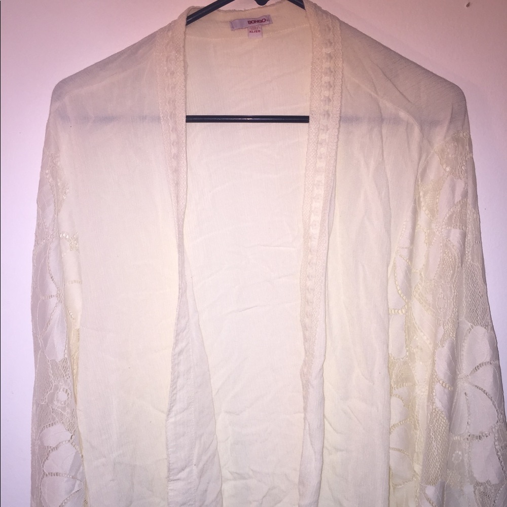 See-through cardigan