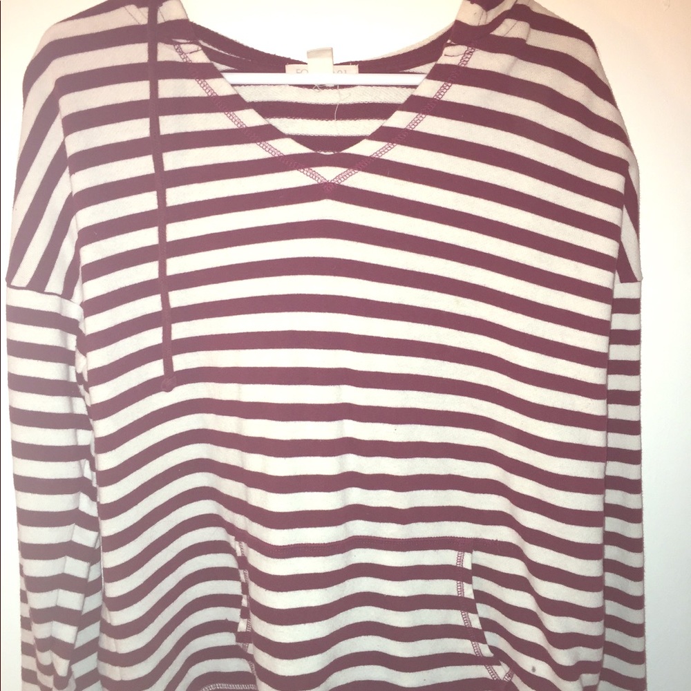 Forever 21 vneck hoodie